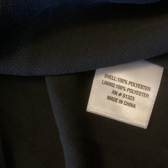 NWT CeCe Blk Blouse With 3D Floral Accent Elastic Waist n Sleeves XXL - Picture 8 of 8